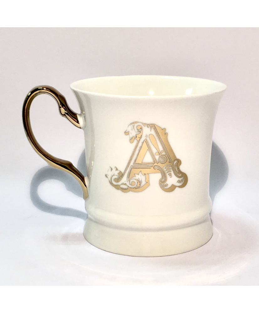 Letter Mug Gold - PORCELLANA - Arte del Te